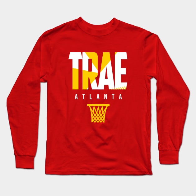 Trae Atlanta Basketball Long Sleeve T-Shirt by funandgames